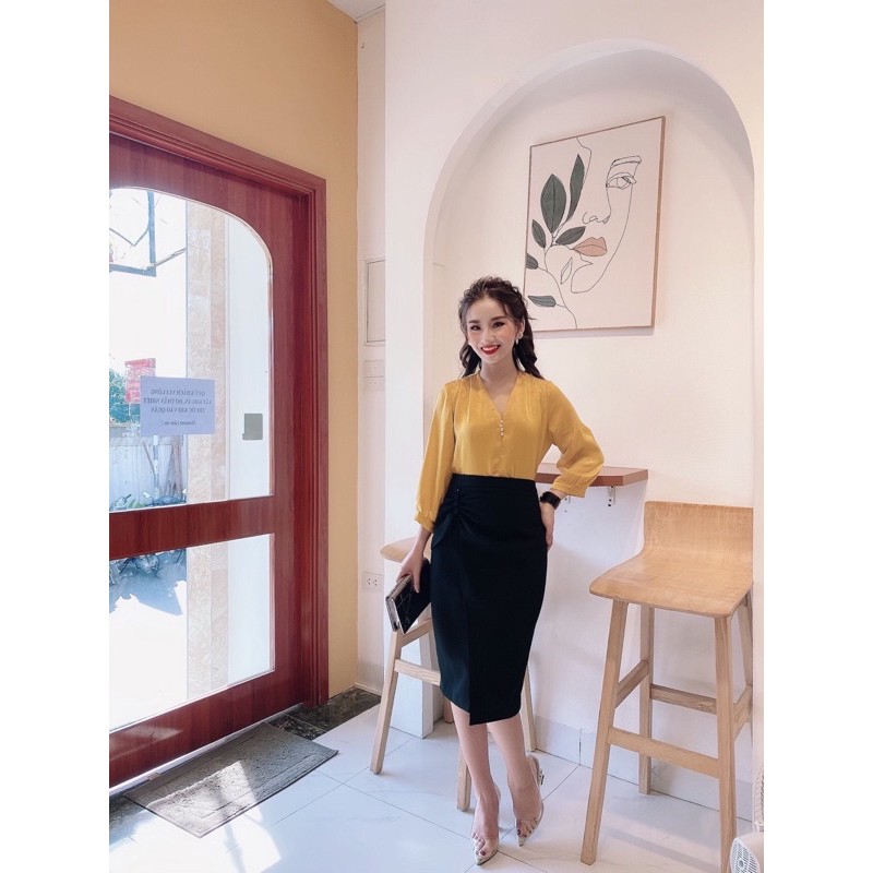 [Mã FASHIONMALLT4 giảm 15% đơn 150k] Chân váy bút chì nhiều màu Hoa Việt | BigBuy360 - bigbuy360.vn