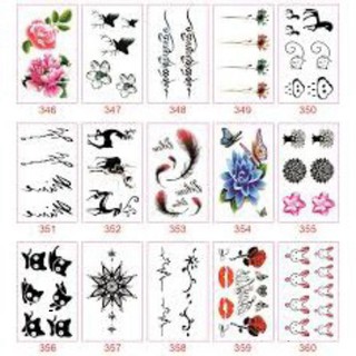 Miếng dán hình xăm 1 bộ 30 tờ
