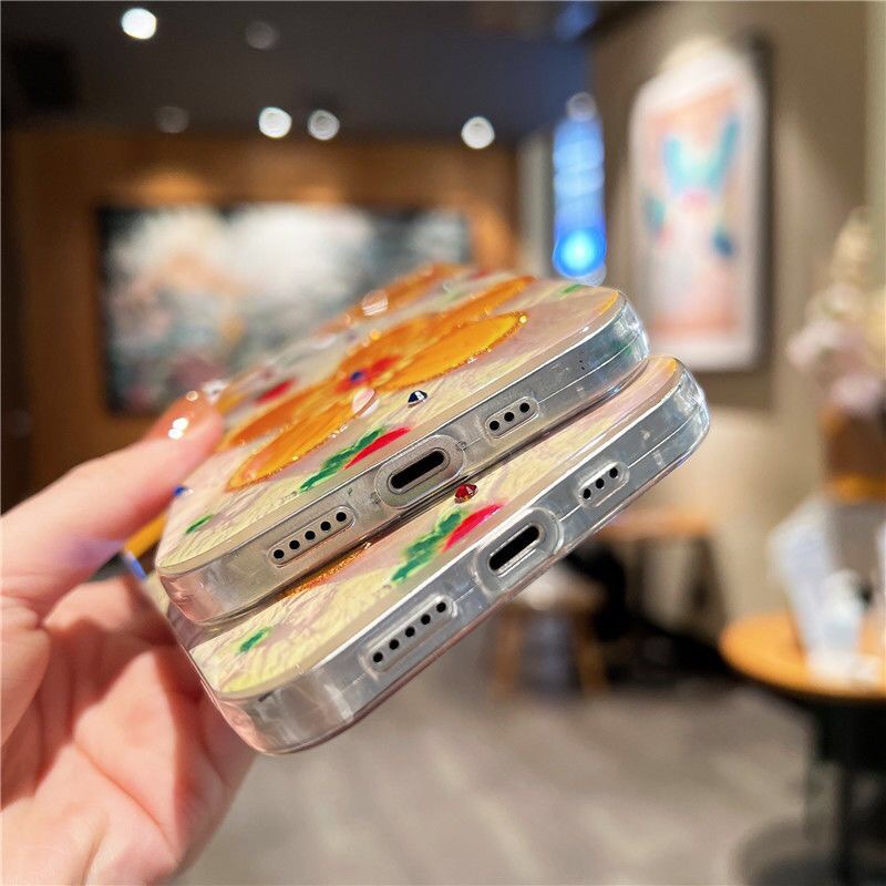 Ốp điện thoại mềm họa tiết hoa thích hợp cho iPhone 14ProMax 14 14Plus 11 11ProMax 12 12pro max 13 13ProMax X XS XR