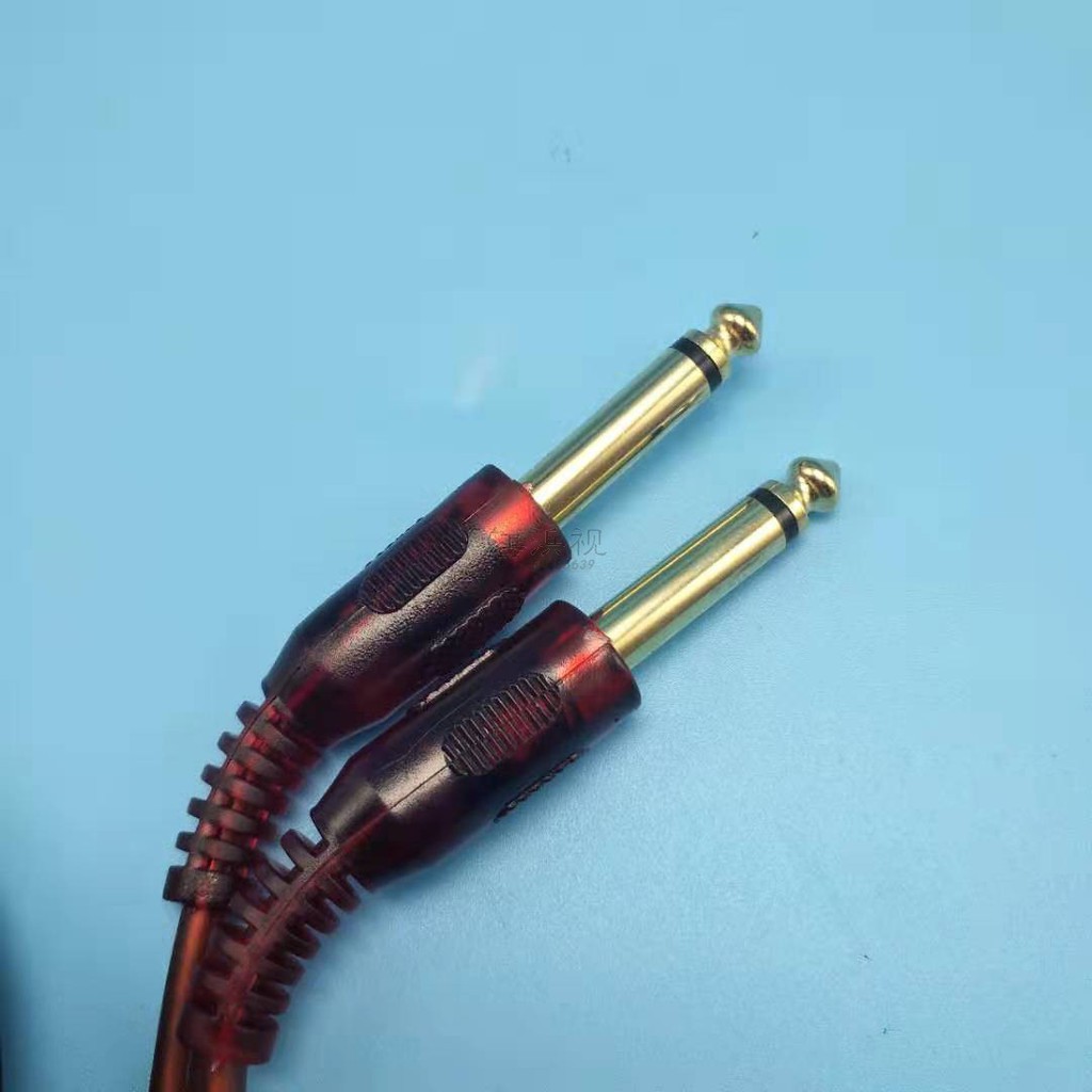 Dây cáp âm thanh dài 1.5m/3m/5m/10m đầu mạ vàng 2x6.35mm sang 2 RCA