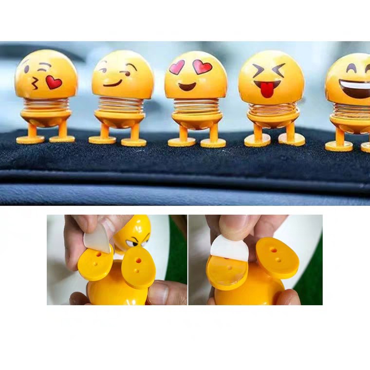 Thú Nhún Nhẩy Emoji Con Lắc Lò Xo - Cảm Xúc - Siêu Chất - Siêu Vui