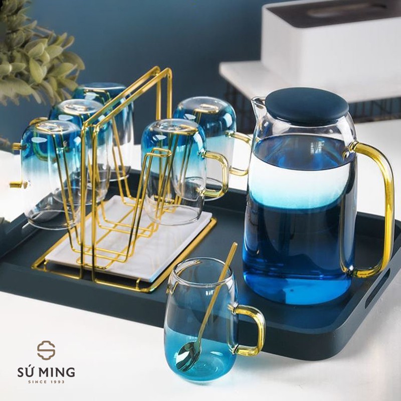 Bộ Bình Cốc Thuỷ Tinh [CAO CẤP] [CHỊU NHIỆT], sang trọng tinh tế, giao hàng an toàn, nhanh chóng.