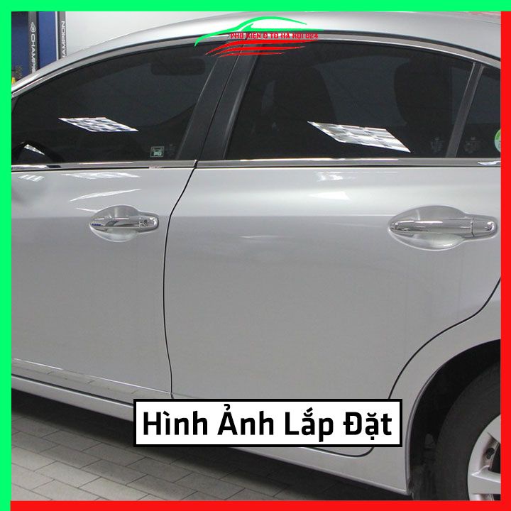 Bộ nẹp viền chân kính cong kính Honda Civic 2008-2012 Inox sáng bóng chuẩn form xe