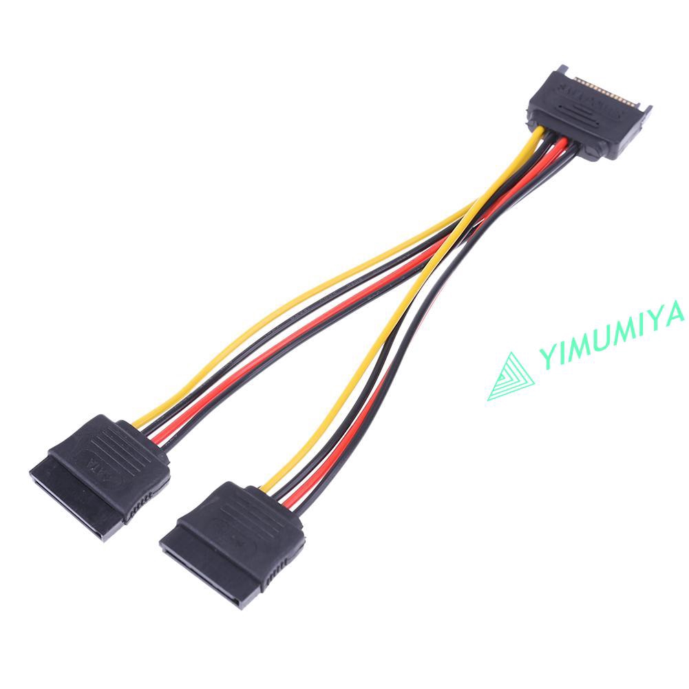 Dây Cáp Chia Cổng Sata 15pin Sang 2 15pin Sata