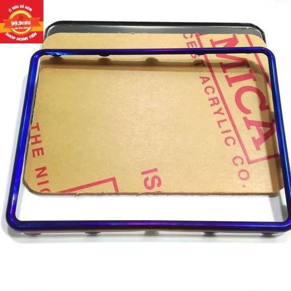 Khung Biển Số Xe Máy Titan 7 Màu Full Hộp Biển Số Bao Gồm Khung Biển Viển Titan Kính Mica Biển Số mã 1265 2P7M