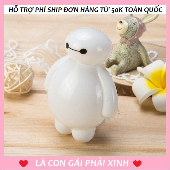 Đèn ngủ tạo hình Baymax hoạt hình cực kì dễ thương trang trí phòng ngủ cho bạn nữ