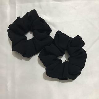 Black scrunchies