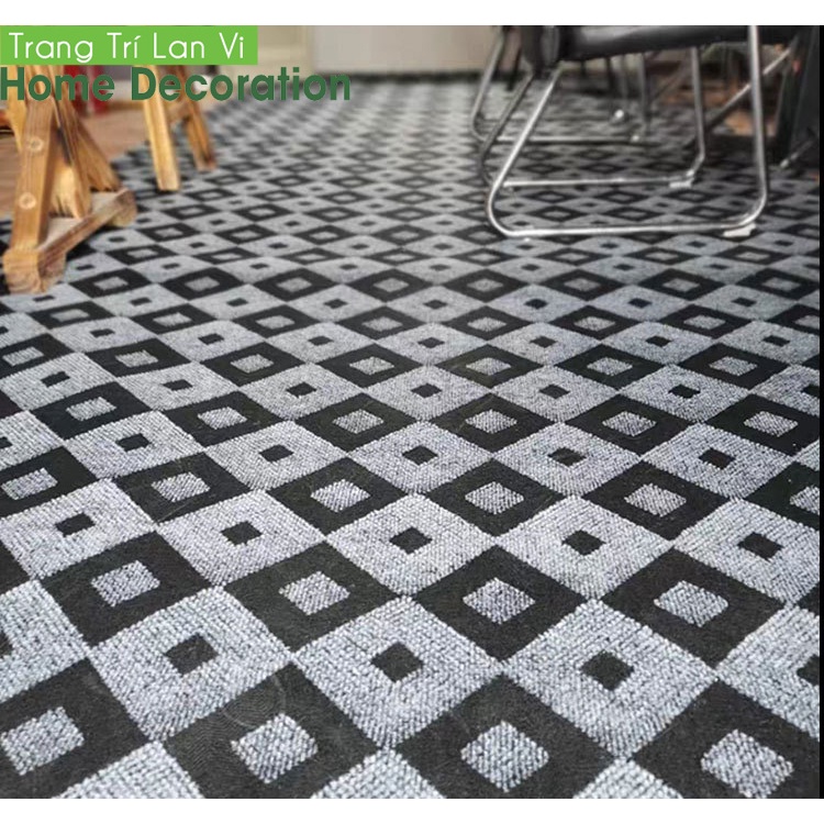 Thảm nì trải sàn hoa văn, thảm trài phòng lót sàn trang trí nhà cửa dày 5mm
