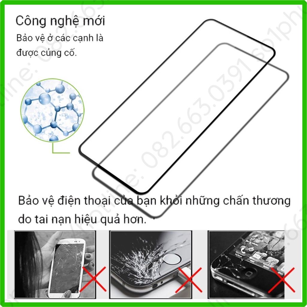 Kính cường lực Xiaomi Redmi 10 full màn hình, full keo