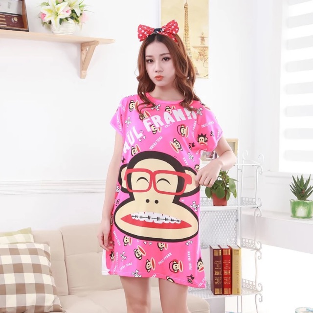 Đầm thun mặc nhà kute, váy ngủ giá rẻ, váy thun mặc nhà, đầm thun mặc nhà Quảng Châu, váy ngủ mặc nhà/ freeship extra
