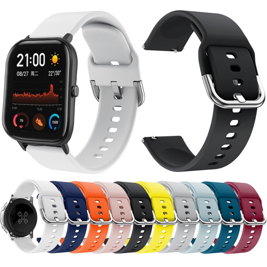 Dây Đeo Silicon Dành Cho Đồng Hồ Thông Minh Huami Amazfit GTS/GTS 2/GTS 2 mini/GTS 2e/Amazfit Bip/Bip S/GTR 42mm 20mm