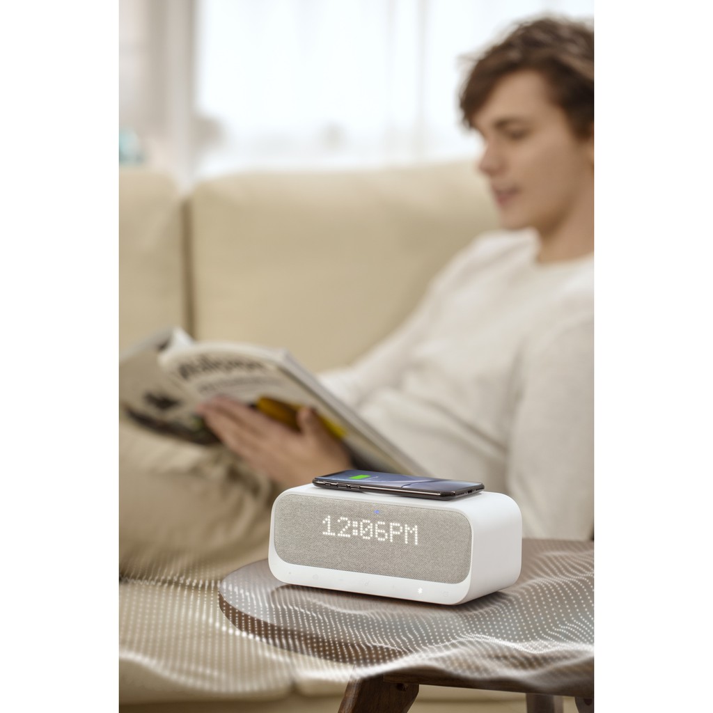 Loa bluetooth SOUNDCORE Wakey 10W kiêm Sạc nhanh không dây và Đồng hồ báo thức (by Anker)