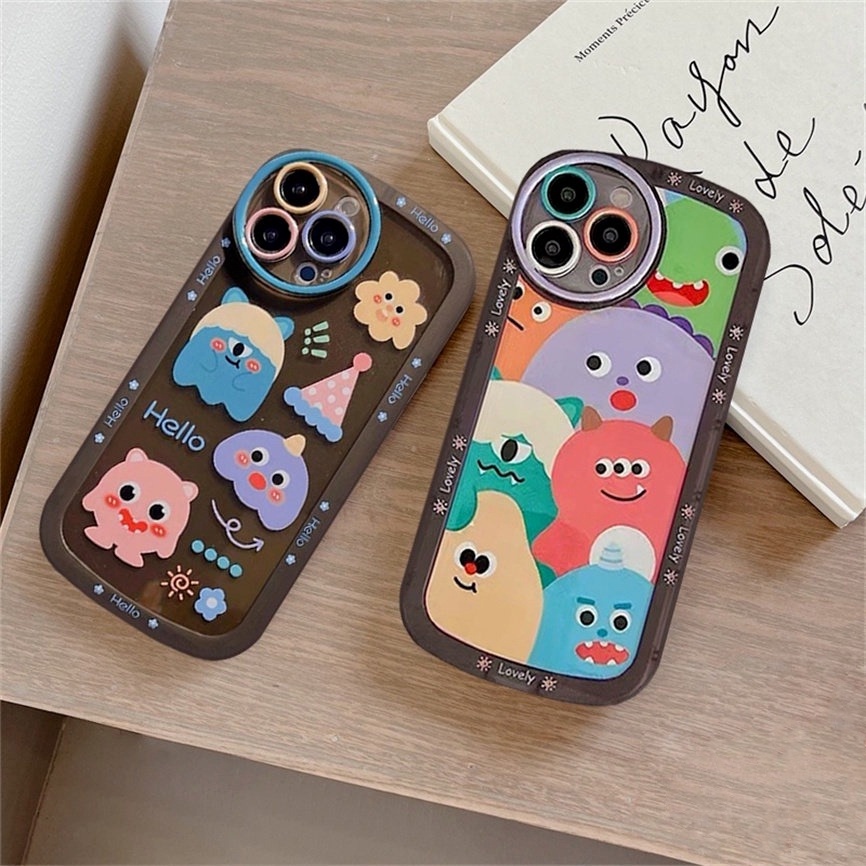 Ốp Điện Thoại Silicon Mềm Hình Quái Vật Hoạt Hình Cho Samsung J7Pro J4 + A03 / 03S / 13 / 02S / 23 / 30S / 11 / 12 / 51 / 30 / 50 / 52