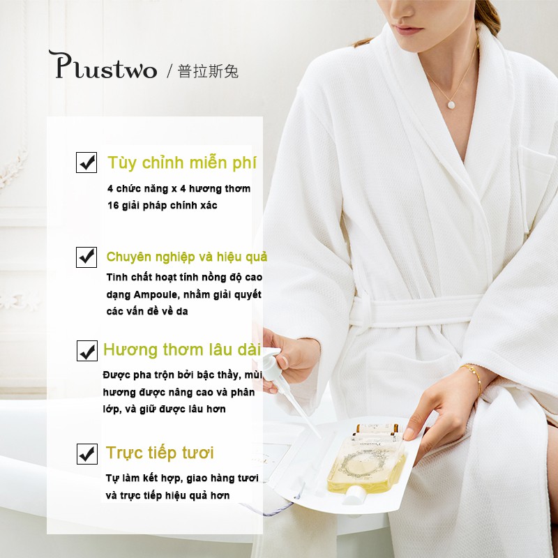 Sữa tắm acid amino thơm lâu dưỡng ẩm toàn thân Plus Two cho nữ 300ml