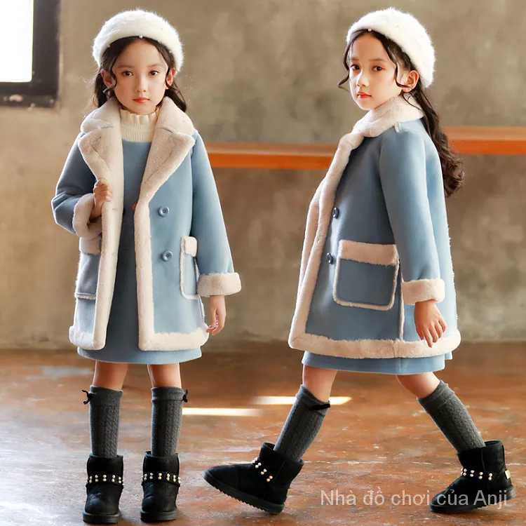 Girls Winter Coat Children Fur Coat Of Girls Mink Velvet Jacket Coat