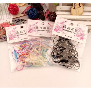 Thun cột tóc sợi nhỏ nhiều màu cho bé điệu đà