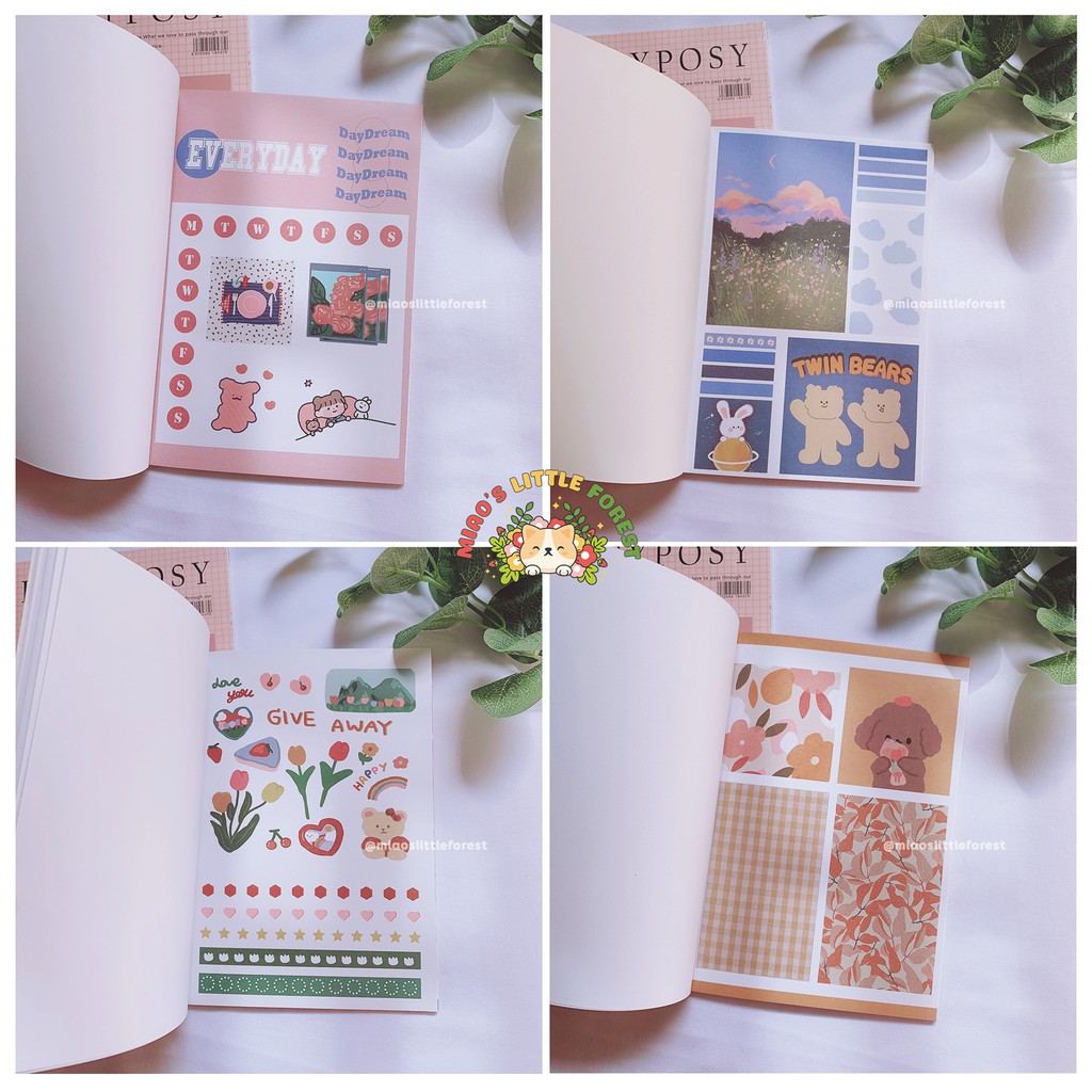 TẬP STICKER TRANG TRÍ ROSY POSY VER.CUTE | MST291