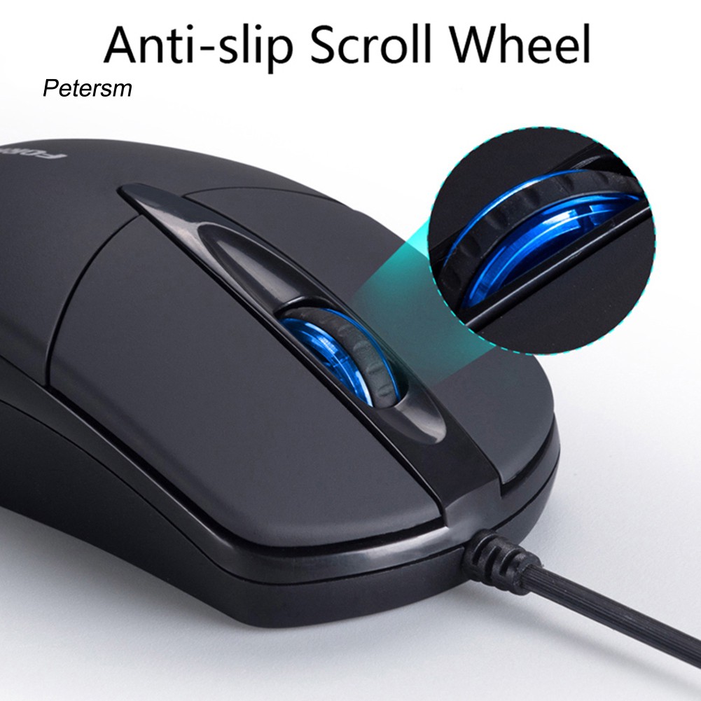 Chuột quang V9 1200DPI 3 nút có dây USB thiết kế tiện dụng cho người dùng