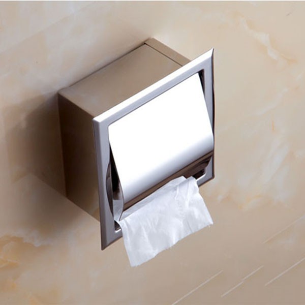 Lô giấy vệ sinh âm tường inox Zento HC1258