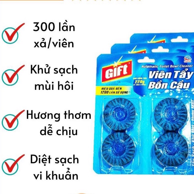 Viên tẩy bồn cầu Gift