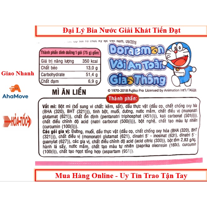 Thùng Mì Hảo Hảo Tôm Chua Cay 30 gói x 75g