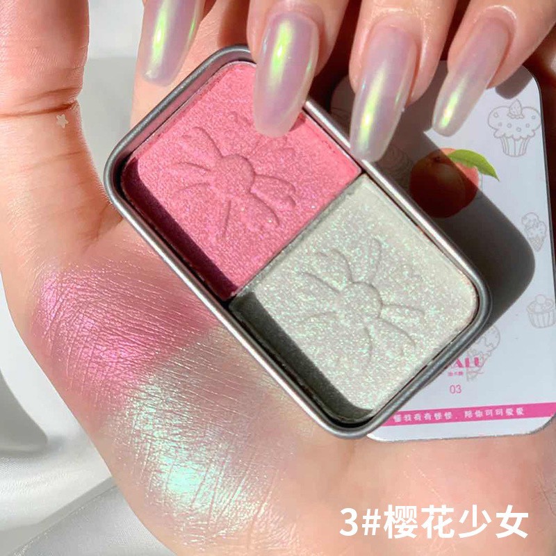 Phấn mắt 2 ô DIKALU trái cây dạng hộp thiếc F108 | BigBuy360 - bigbuy360.vn