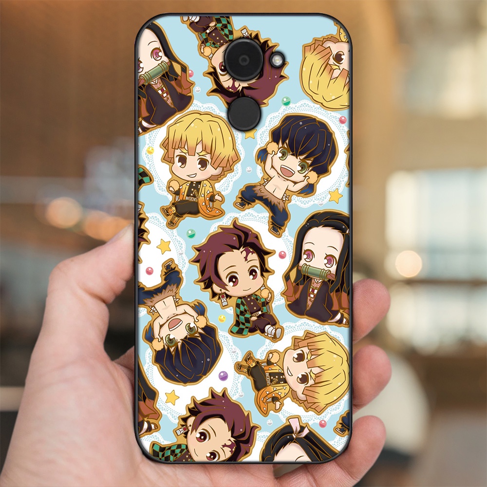 Ốp lưng Huawei Y7 Prime viền đen in hình Zenitsu Kimetsu no Yaiba