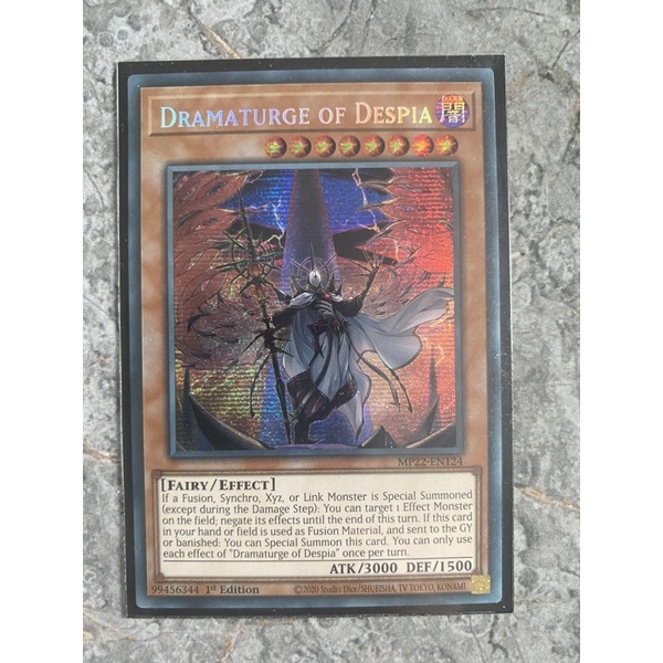 Thẻ bài Yugioh Dramaturge Of Despia - Prismatic Secret Rare - MP22-EN124
