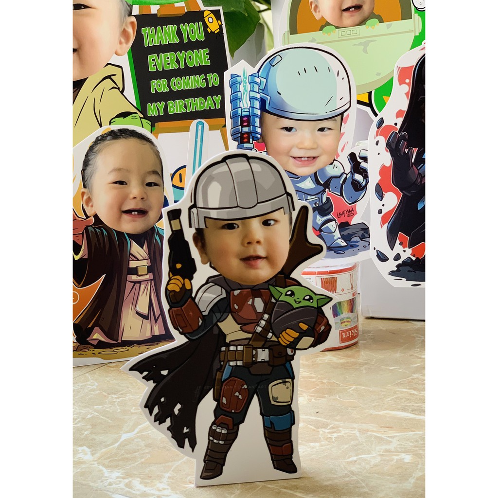 Bé trai size 20cm⚡️FREESHIP⚡️ CHIBI sinh nhật bé trai, chibi, tổ chức sinh nhật, trang trí sinh nhật tại nhà cho bé