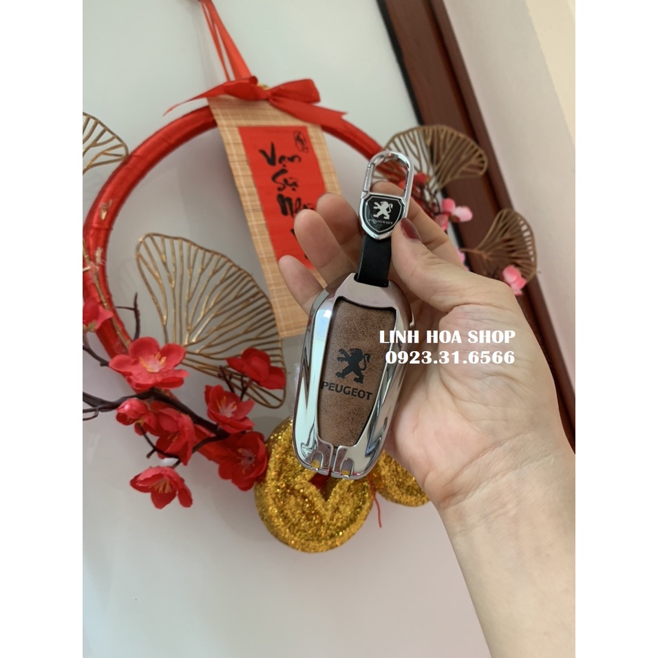 Vỏ ốp khoá xe hơi Peugeot - Bọc chìa smartkey ô tô Peugeot 208 2008 308 3008 408 505 5008 chìa thông minh Smartkey