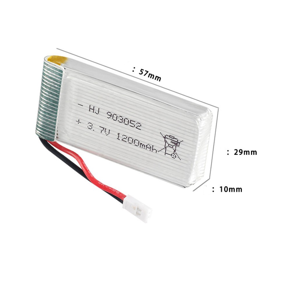 Pin sạc lipo 3.7v 1200mah XH2.54 có mạch bảo vệ an toàn pin