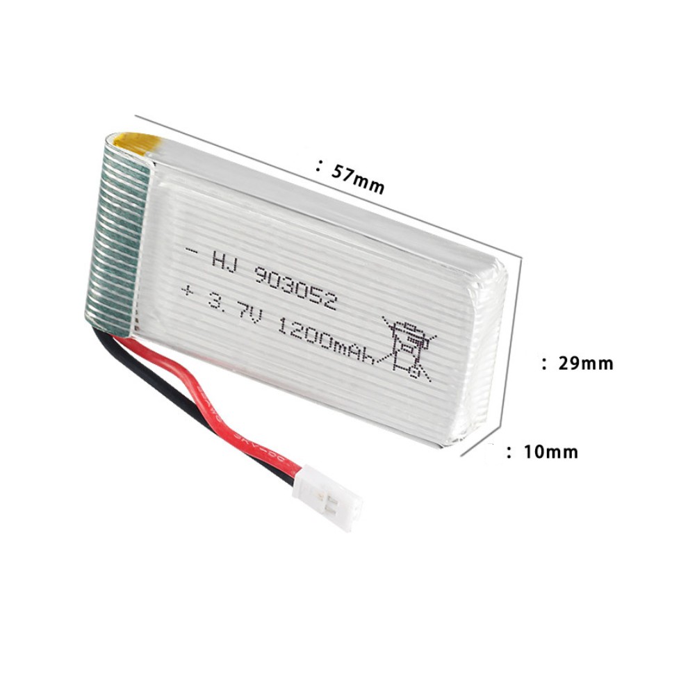 Pin sạc máy bay flycam 3.7v 1200mah XH2.54 xả 25c có mạch bảo vệ pin