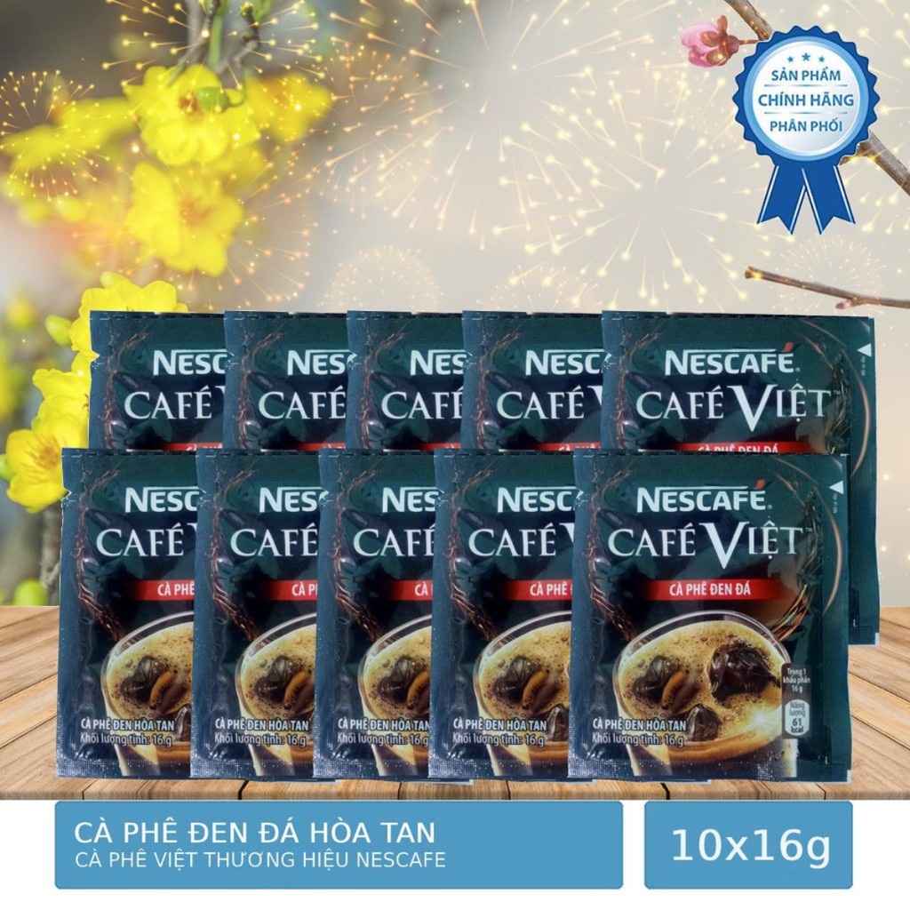 Dây 10 Gói Cà Phê Đen Hòa Tan Nestcafe Cà Phê Việt 16g | BigBuy360 - bigbuy360.vn