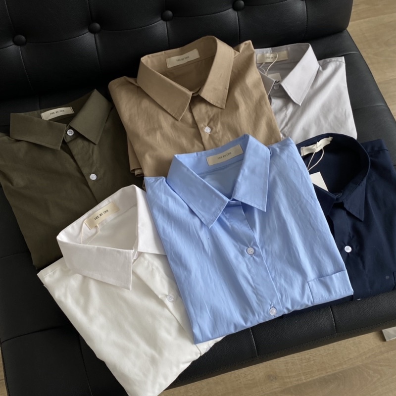 ÁO SƠ MI NAM - HEE BY OHI - Màu Xanh Nhạt Pastel