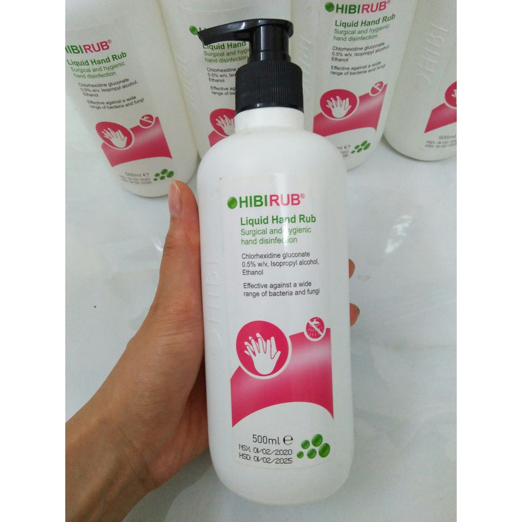 Nước rửa tay khô sát khuẩn Hibirub 500ml | BigBuy360 - bigbuy360.vn