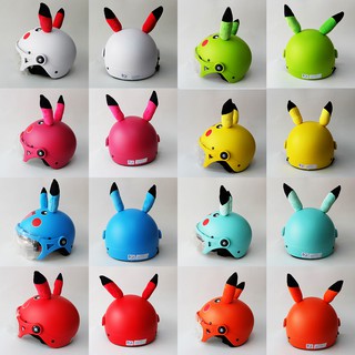 Mũ Bảo Hiểm Trẻ Em Pikachu Có Kính 8 Màu.Cho bé Từ 3-8 Tuổi