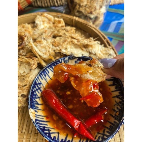 khô cá đuối kèm hủ chấm mắn me