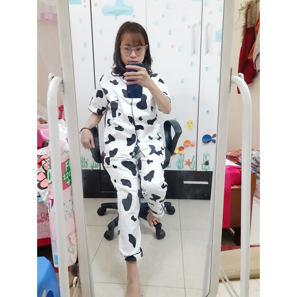 (Ngẫu nhiên) Pizama áo cộc quần dài (40~60kg)