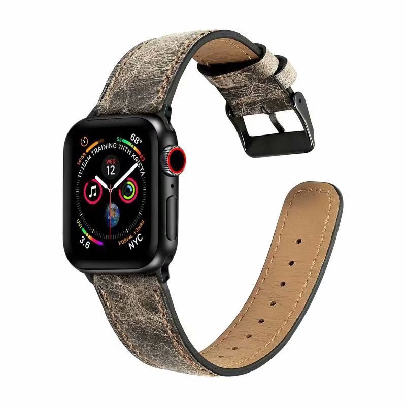 【Apple Watch Strap】Dây đeo bằng da cho đồng hồ thông minh Apple Watch Series se / 6 / 5 / 4 / 3 / 2 / 1 (38mm 42mm 40mm 44mm)