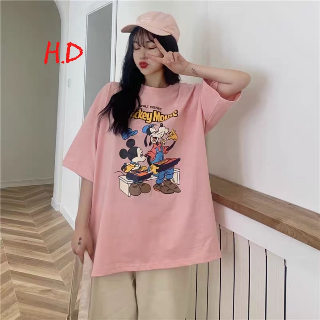 Áo thun mickey chữ vàng _HD