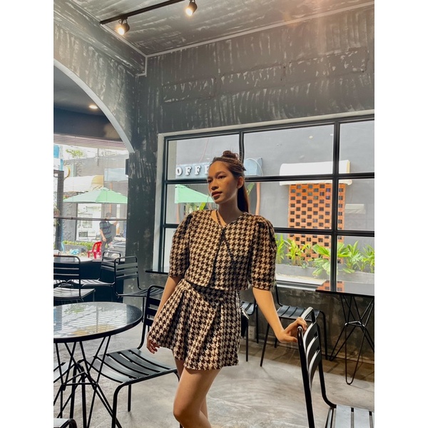 Set dạ áo kèm quần