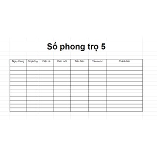 Sổ phòng trọ , Phiếu thu tiền trọ ....