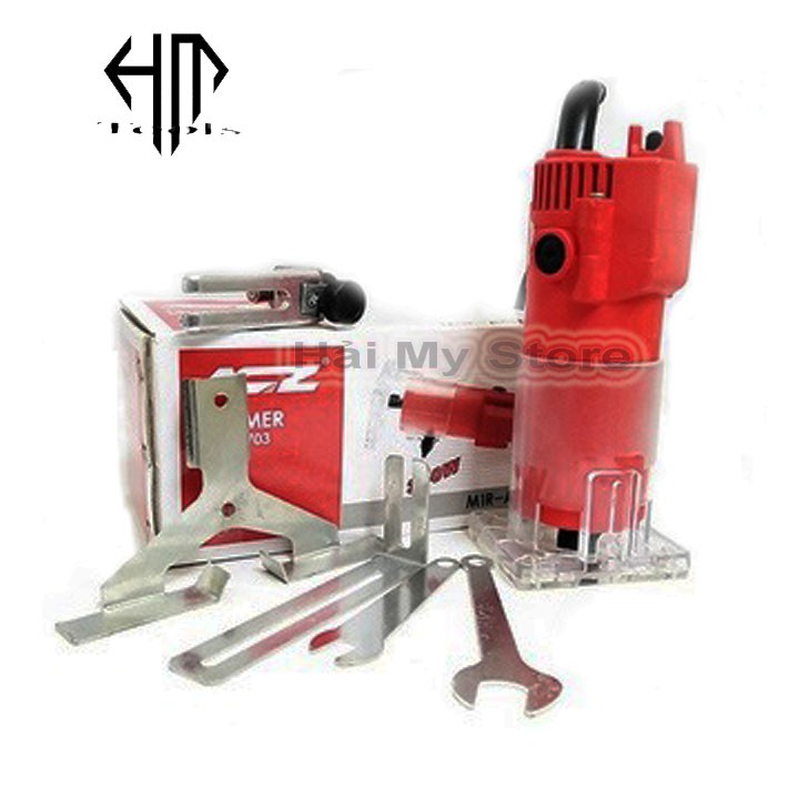 Máy phay gỗ cầm tay 6.35mm ACZ 3703, công suất 350w - Máy soi alu, máy soi gỗ, tạo rãnh gỗ