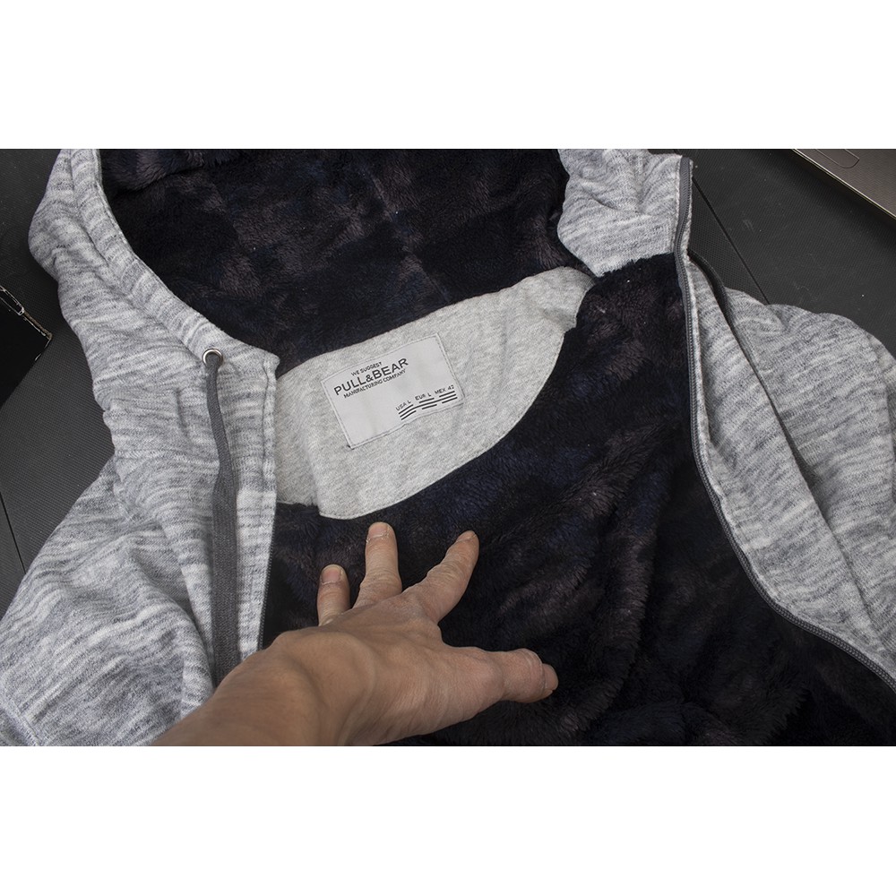 Áo khoác nỉ lót lông cừu VNXK uniqlo hàng đẹp | BigBuy360 - bigbuy360.vn