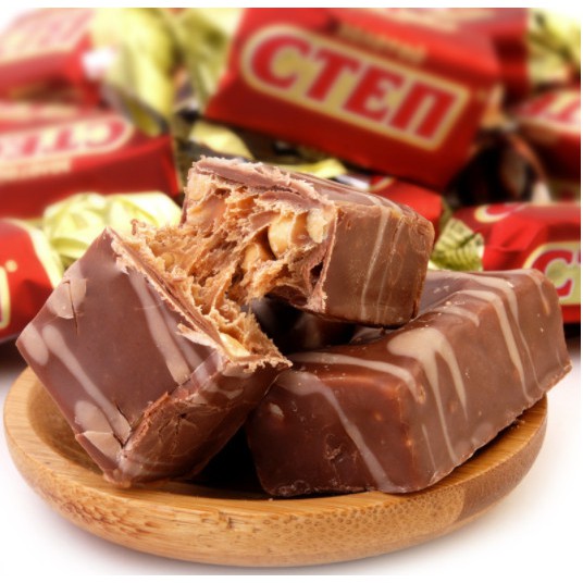 Kẹo socola sữa Cten  của Nga nhiều vị