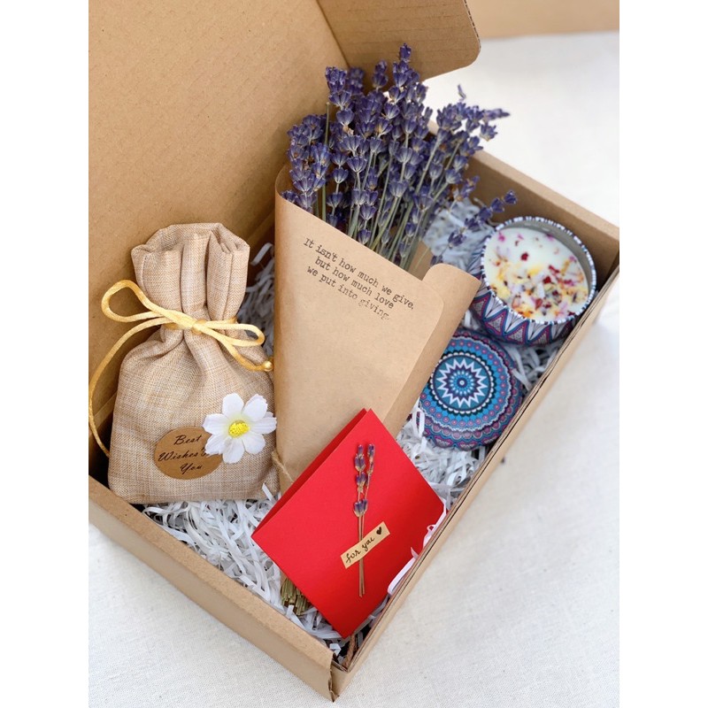 Quà tặng bạn gái, quà tặng sinh nhật, quà tặng sinh nhật cho nữ, đồng nghiệp, sinh nhật với 5 món Happy Gift Box