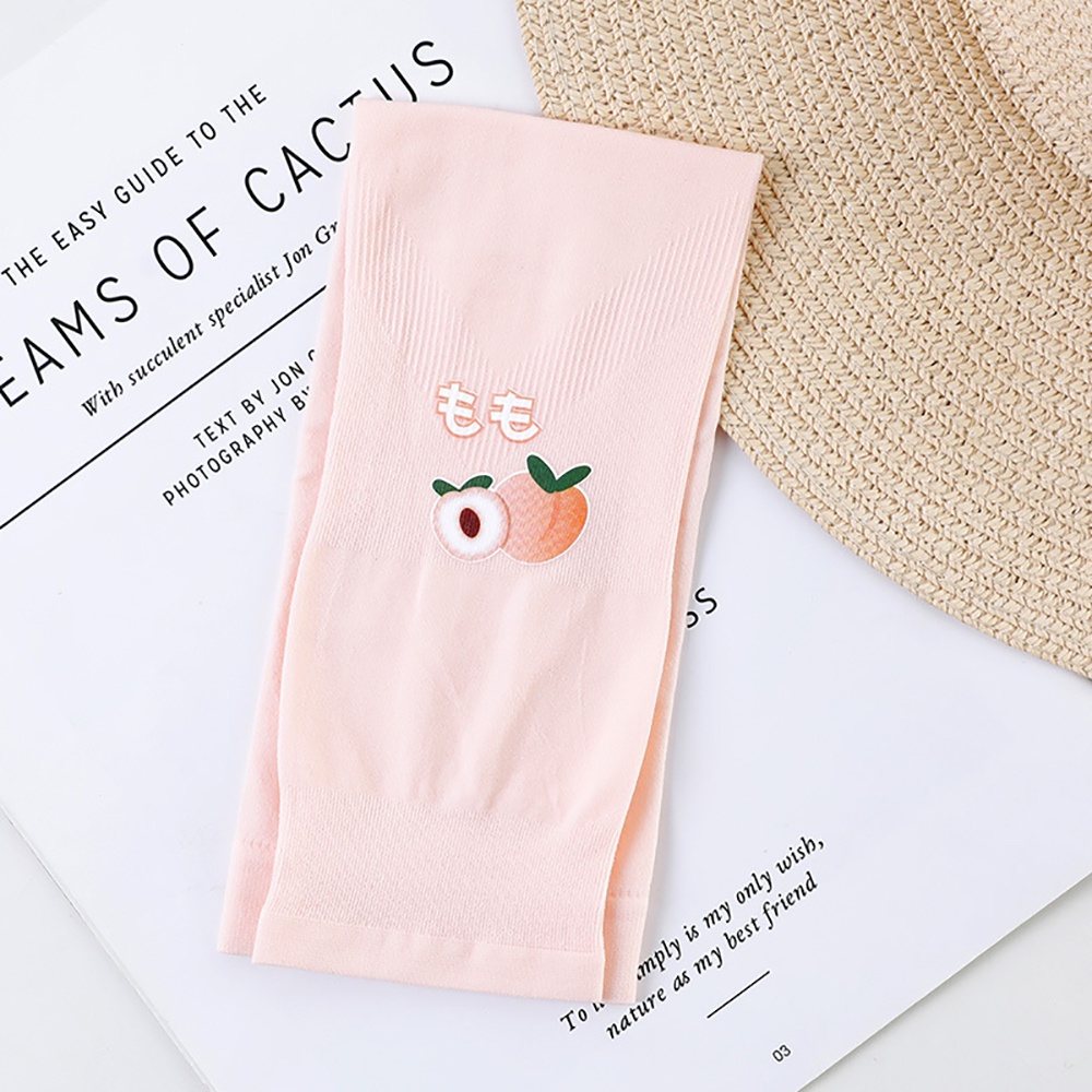 Găng tay vải lụa mềm chống tia cực tím và thoáng khí in hình trái cây xinh xắn