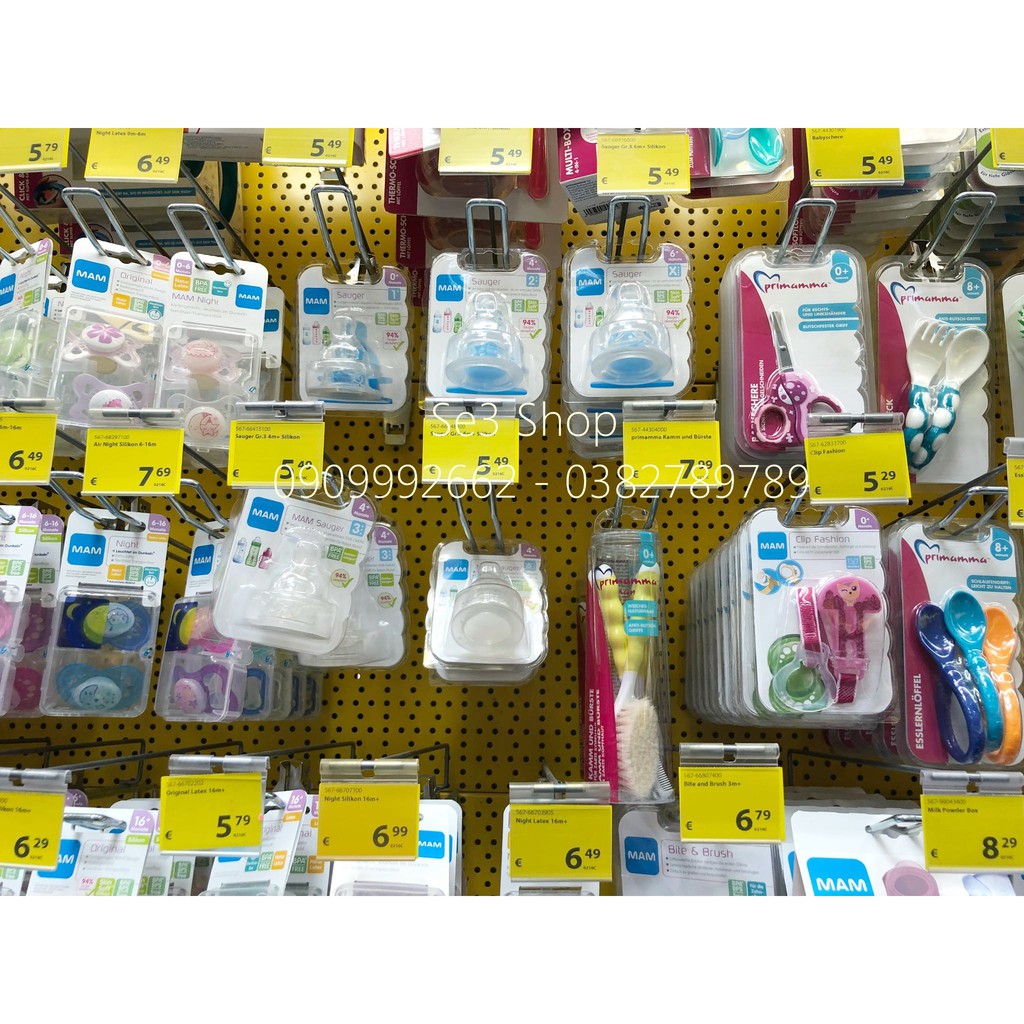 Núm thay bình sữa MAM