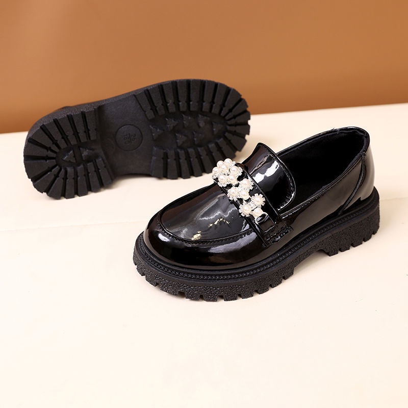 Giày Da Công Chúa Đế Mềm Đính Đá Phong Cách Phương Tây Dành Cho Bé Gái 2022