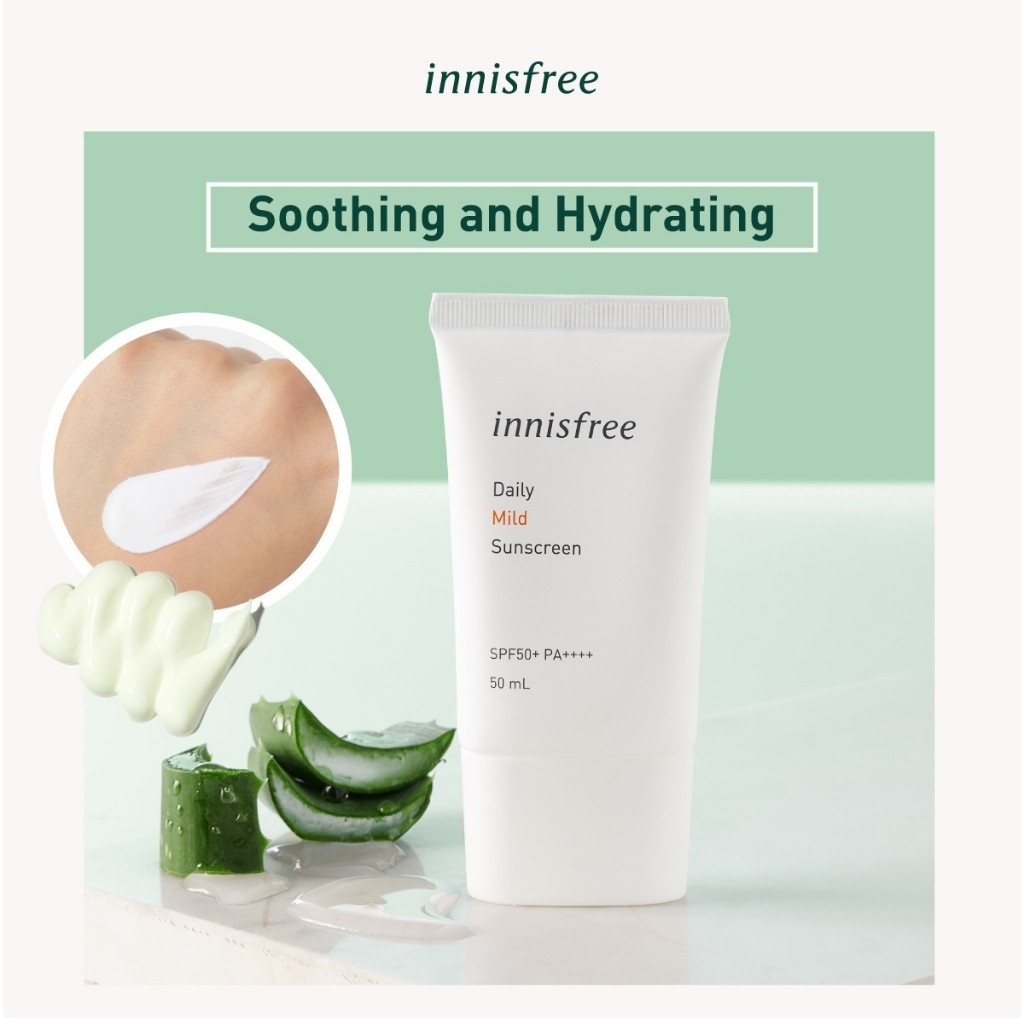 Kem Chống Nắng INNISFREE Chăm Sóc Da Dưỡng Ẩm Daily Mild Suncreen SPF50+ PA++++ (50ml)